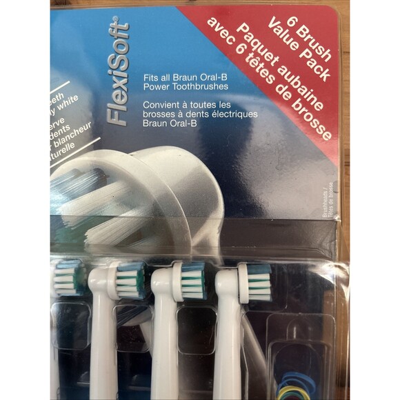 Oral B Triumph FlexiSoft EB17  5 FlexiSoft 1 Floss Action Brushhead Replacement - Picture 4 of 6